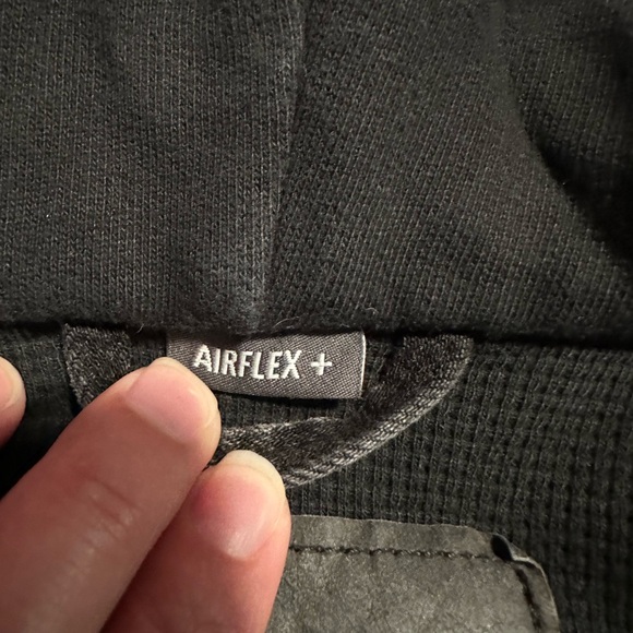 American Eagle AirFlex Thermal Lined Hooded Jean Jacket Sz M - Picture 7 of 8